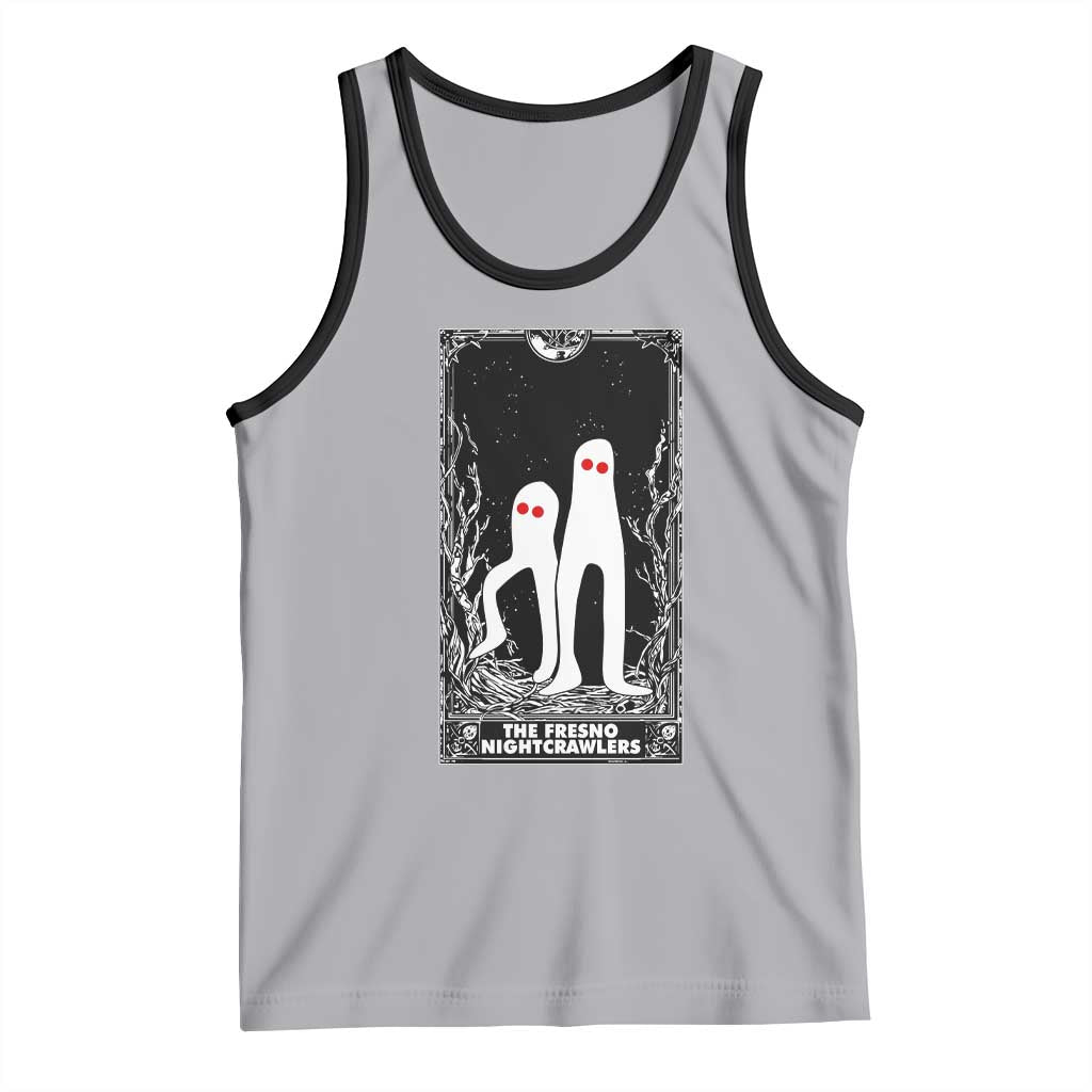 Funny Tarot Card Graphic Fresno Nightcrawlers Lover Tank Top Cryptid Gift TS12 Athletic Heather Black Print Your Wear