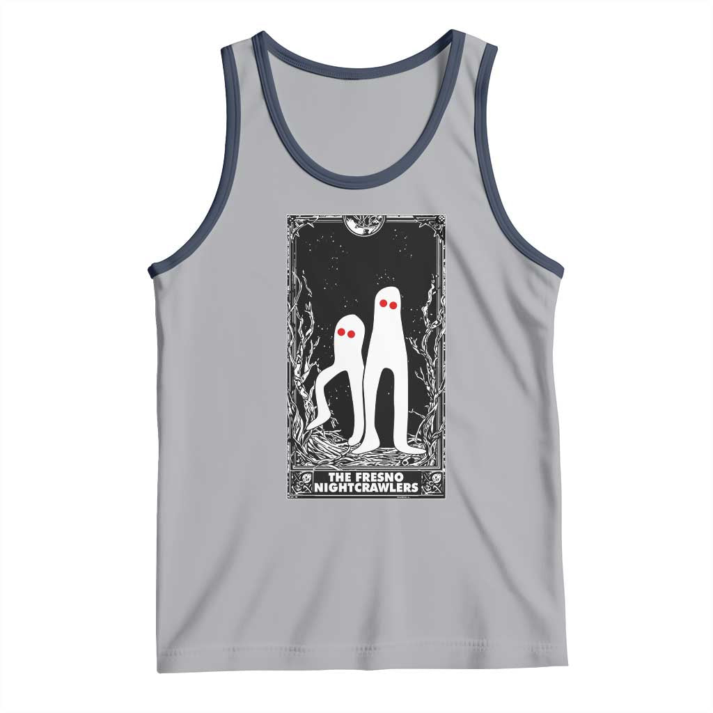 Funny Tarot Card Graphic Fresno Nightcrawlers Lover Tank Top Cryptid Gift TS12 Athletic Heather Navy Print Your Wear