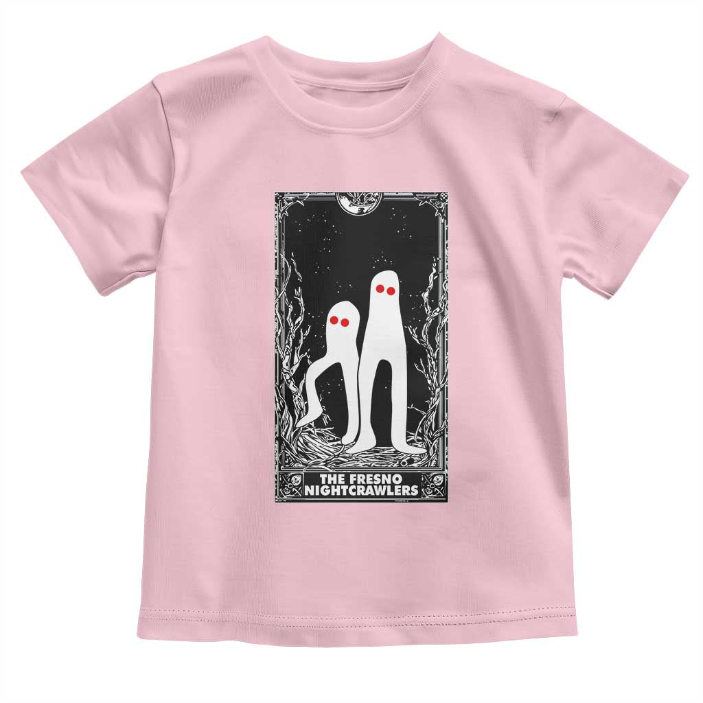 Funny Tarot Card Graphic Fresno Nightcrawlers Lover Toddler T Shirt Cryptid Gift TS12 Light Pink Print Your Wear