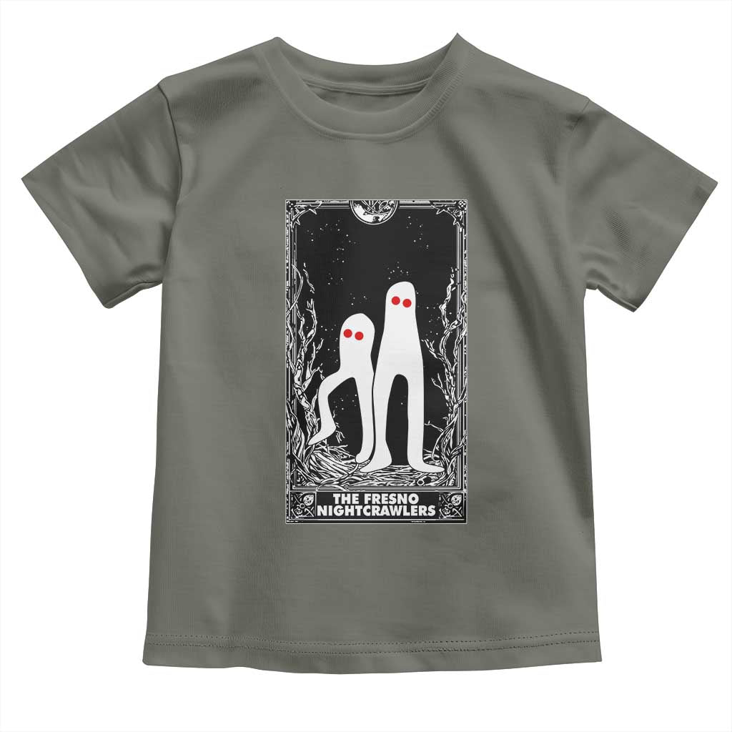 Funny Tarot Card Graphic Fresno Nightcrawlers Lover Toddler T Shirt Cryptid Gift TS12 Military Green Print Your Wear