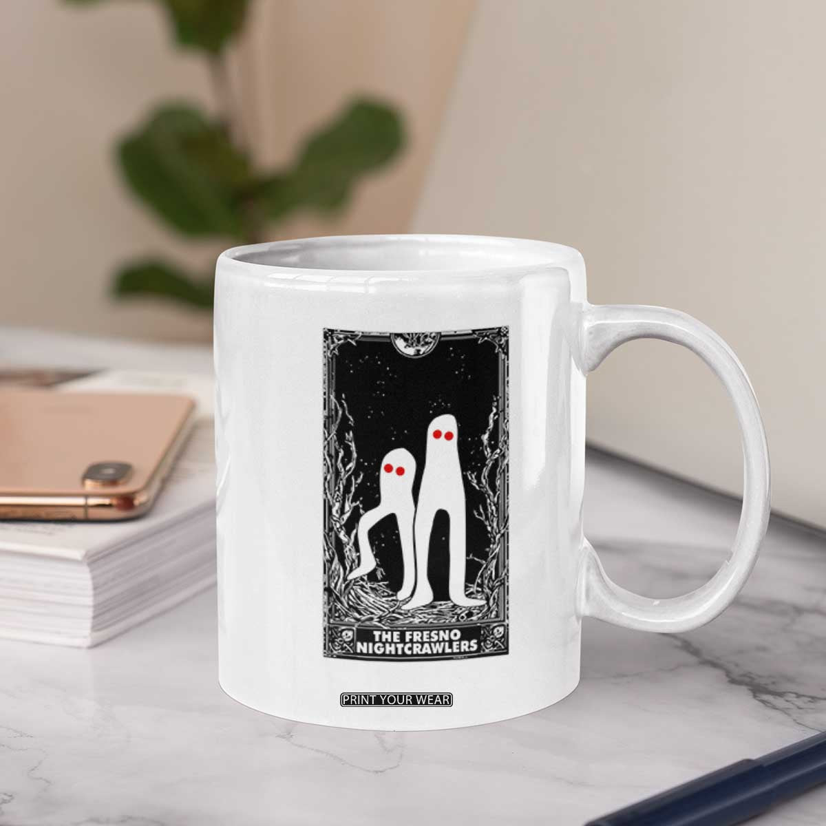 Funny Tarot Card Graphic Fresno Nightcrawlers Lover Coffee Mug Cryptid Gift TS12 Print Your Wear