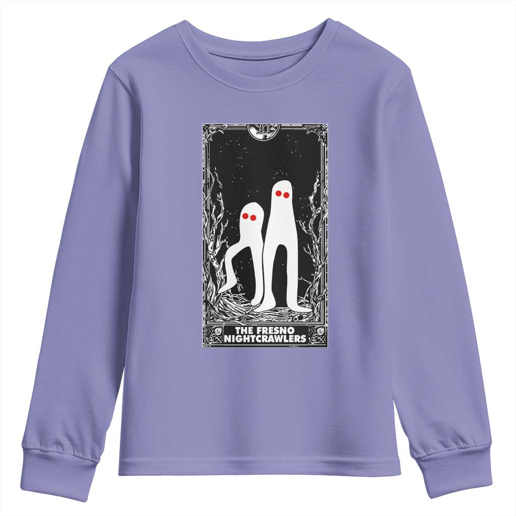 Funny Tarot Card Graphic Fresno Nightcrawlers Lover Youth Sweatshirt Cryptid Gift TS12 Violet Print Your Wear