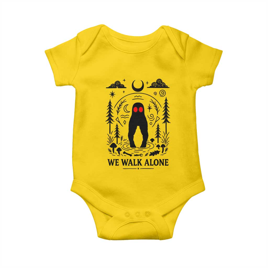 We Walk Alone Fresno Nightcrawler Baby Onesie California Cryptid Hunter TS12 Daisy Print Your Wear