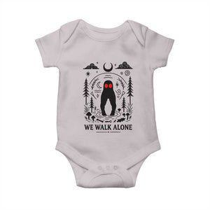 We Walk Alone Fresno Nightcrawler Baby Onesie California Cryptid Hunter TS12 Ice Gray Print Your Wear