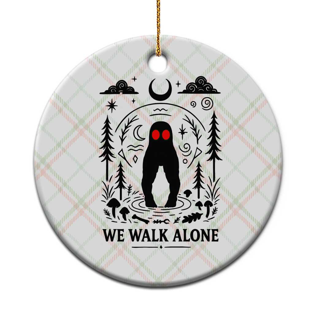 We Walk Alone Fresno Nightcrawler Ceramic Ornament California Cryptid Hunter TS12 1pc Christmas Plaid Print Your Wear