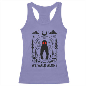 We Walk Alone Fresno Nightcrawler Racerback Tank Top California Cryptid Hunter TS12 Violet Print Your Wear