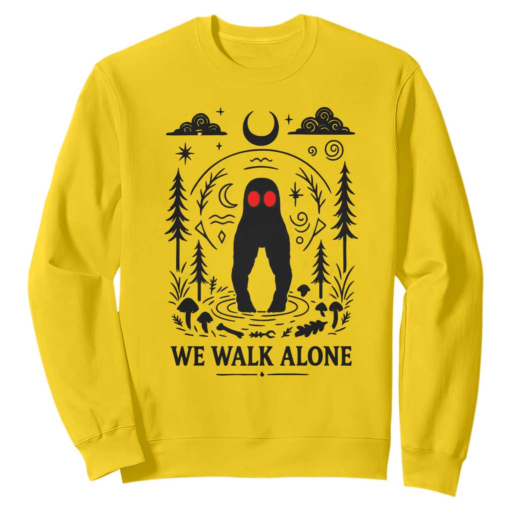 We Walk Alone Fresno Nightcrawler Sweatshirt California Cryptid Hunter TS12 Daisy Print Your Wear