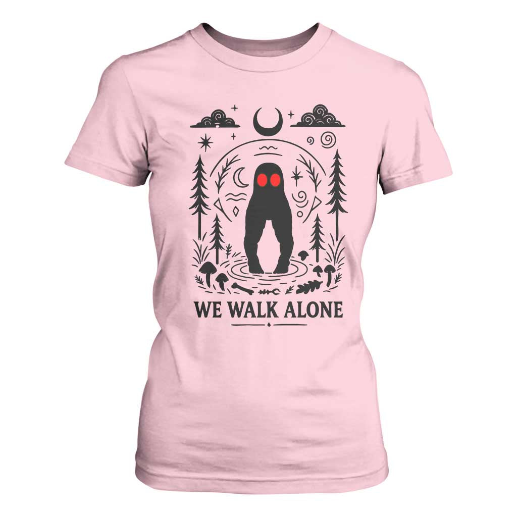We Walk Alone Fresno Nightcrawler T Shirt For Women California Cryptid Hunter TS12 Light Pink Print Your Wear