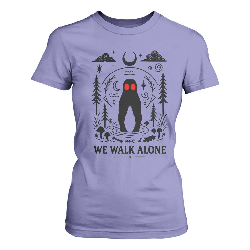We Walk Alone Fresno Nightcrawler T Shirt For Women California Cryptid Hunter TS12 Violet Print Your Wear