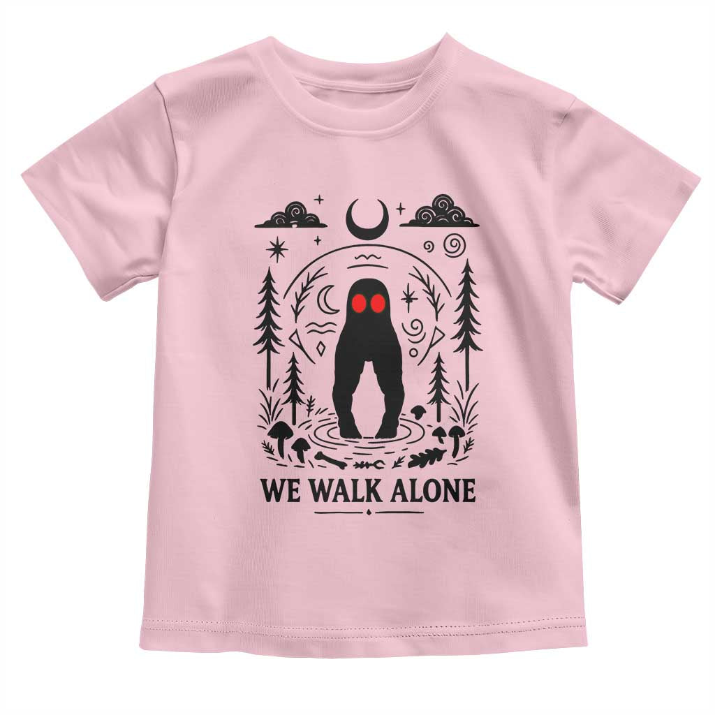 We Walk Alone Fresno Nightcrawler Toddler T Shirt California Cryptid Hunter TS12 Light Pink Print Your Wear