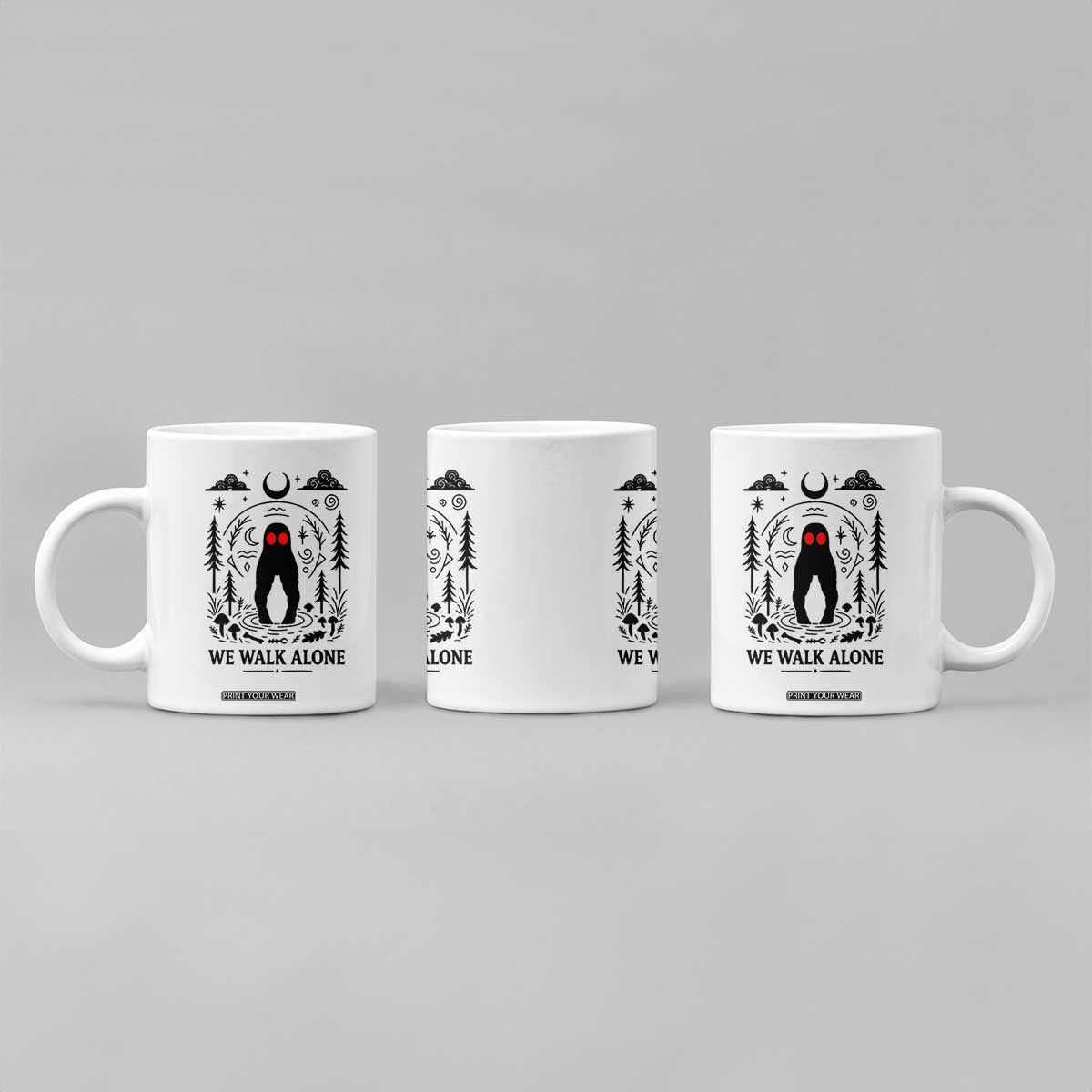 We Walk Alone Fresno Nightcrawler Coffee Mug California Cryptid Hunter TS12 Print Your Wear