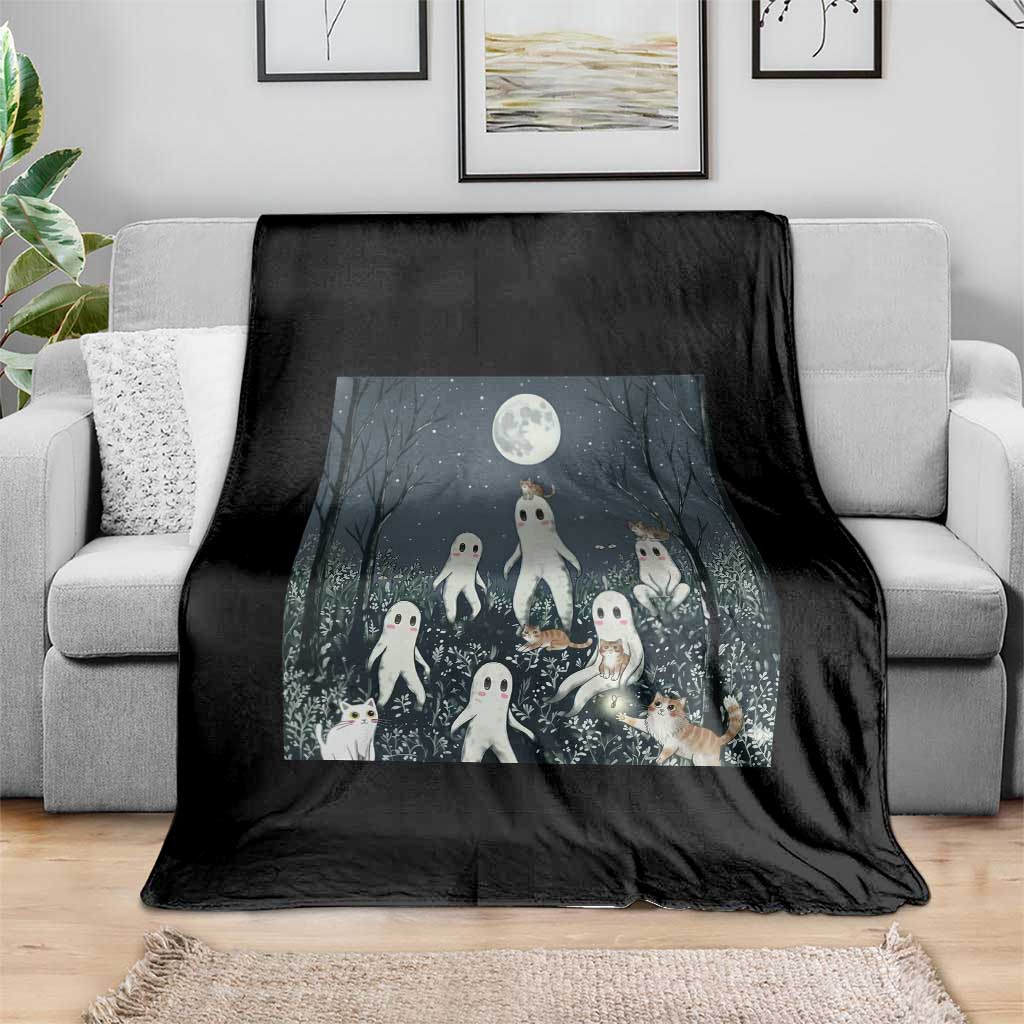 Fresno Nightkittens Nightcrawler Throw Blanket Funny Horror Cat Cryptid Lover Gift TS12 Print Your Wear