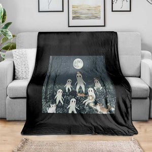 Fresno Nightkittens Nightcrawler Throw Blanket Funny Horror Cat Cryptid Lover Gift TS12 Print Your Wear