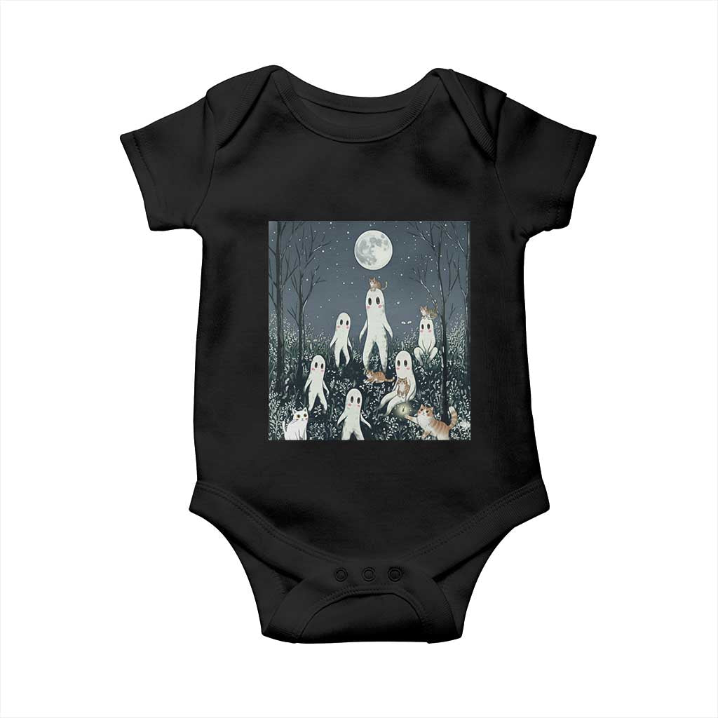 Fresno Nightkittens Nightcrawler Baby Onesie Funny Horror Cat Cryptid Lover Gift TS12 Black Print Your Wear