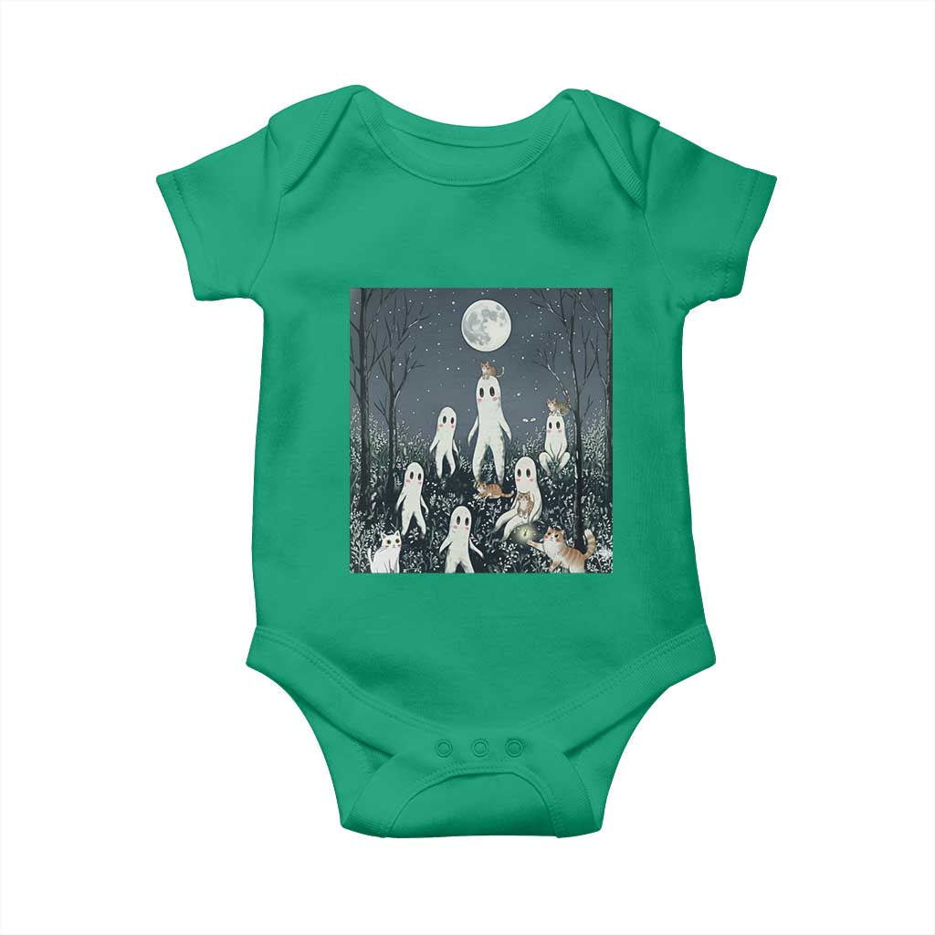 Fresno Nightkittens Nightcrawler Baby Onesie Funny Horror Cat Cryptid Lover Gift TS12 Irish Green Print Your Wear
