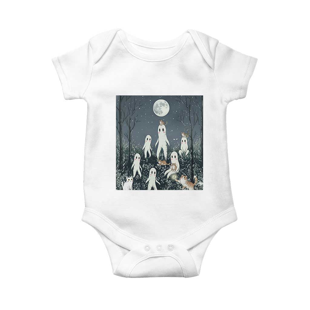 Fresno Nightkittens Nightcrawler Baby Onesie Funny Horror Cat Cryptid Lover Gift TS12 White Print Your Wear