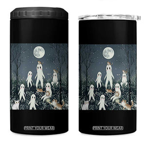 Fresno Nightkittens Nightcrawler 4 in 1 Can Cooler Tumbler Funny Horror Cat Cryptid Lover Gift TS12 One Size: 16 oz Black Print Your Wear