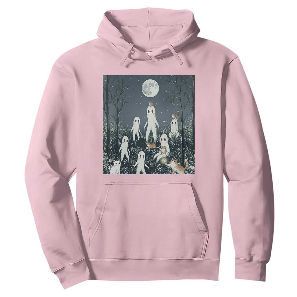 Fresno Nightkittens Nightcrawler Hoodie Funny Horror Cat Cryptid Lover Gift TS12 Light Pink Print Your Wear