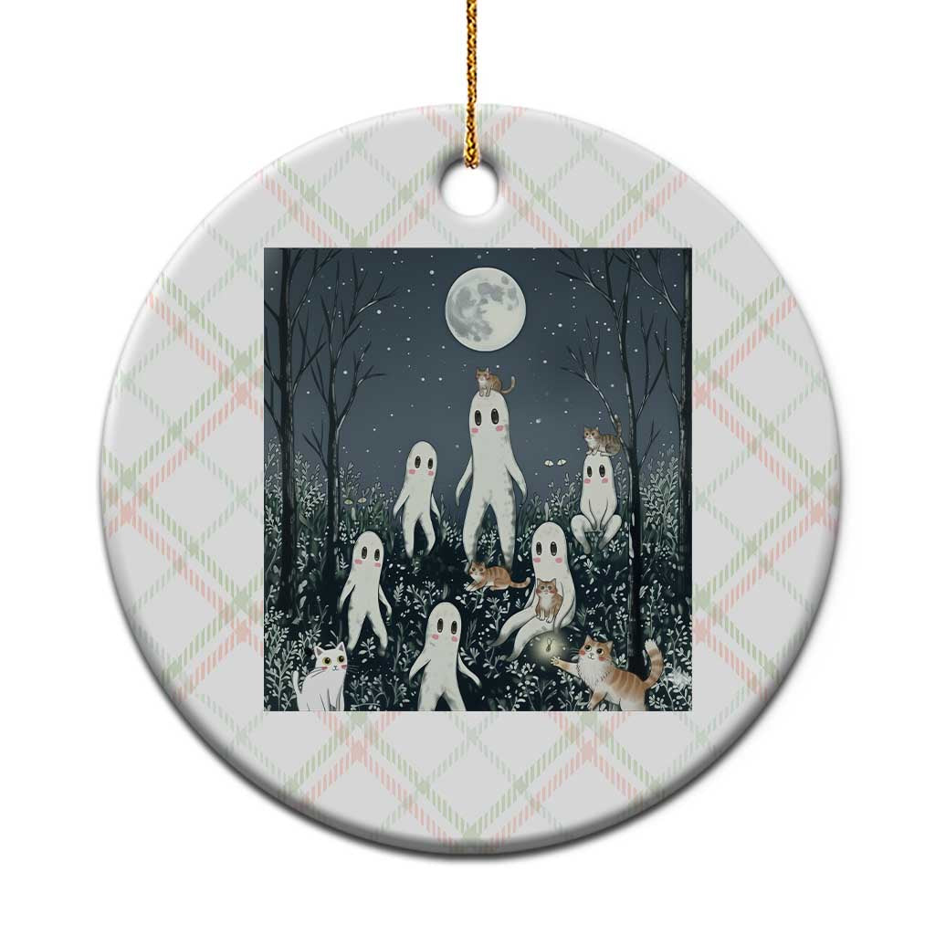 Fresno Nightkittens Nightcrawler Ceramic Ornament Funny Horror Cat Cryptid Lover Gift TS12 1pc Christmas Plaid Print Your Wear