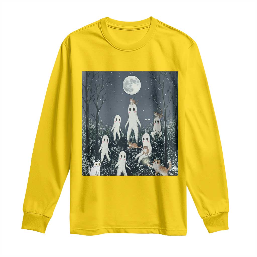 Fresno Nightkittens Nightcrawler Long Sleeve Shirt Funny Horror Cat Cryptid Lover Gift TS12 Daisy Print Your Wear