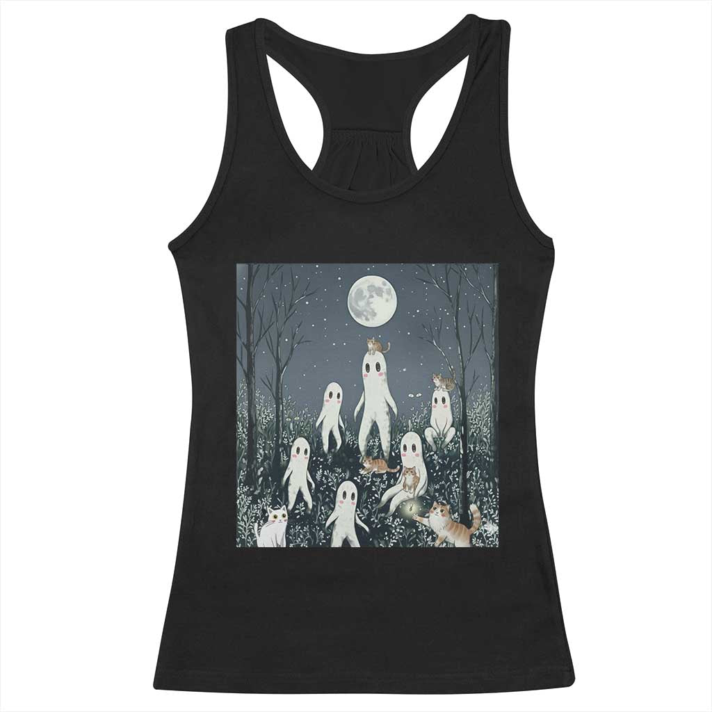 Fresno Nightkittens Nightcrawler Racerback Tank Top Funny Horror Cat Cryptid Lover Gift TS12 Black Print Your Wear