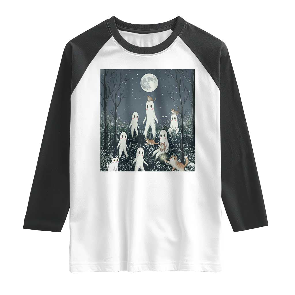 Fresno Nightkittens Nightcrawler Raglan Shirt Funny Horror Cat Cryptid Lover Gift TS12 White Black Print Your Wear