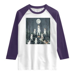 Fresno Nightkittens Nightcrawler Raglan Shirt Funny Horror Cat Cryptid Lover Gift TS12 White Purple Print Your Wear