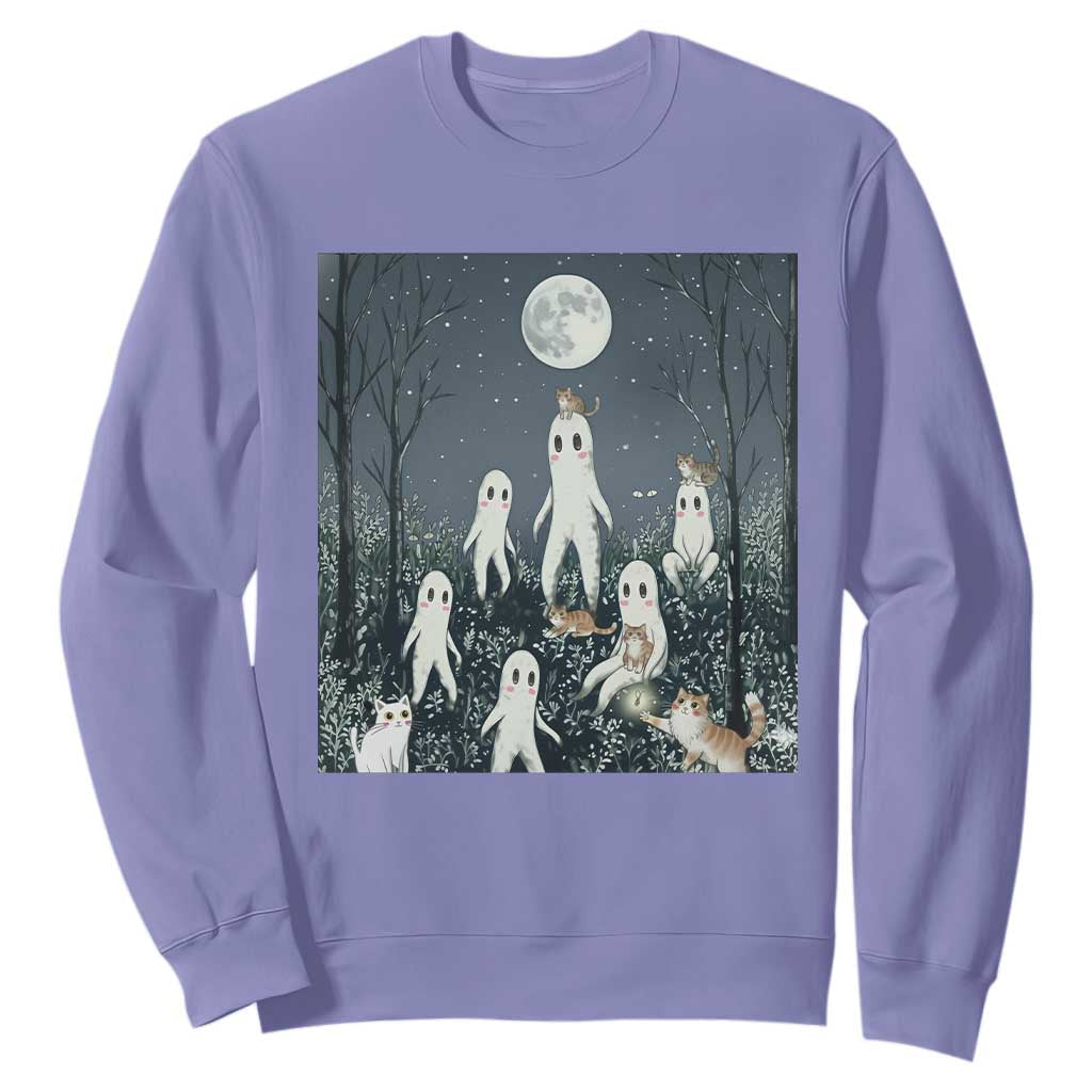 Fresno Nightkittens Nightcrawler Sweatshirt Funny Horror Cat Cryptid Lover Gift TS12 Violet Print Your Wear