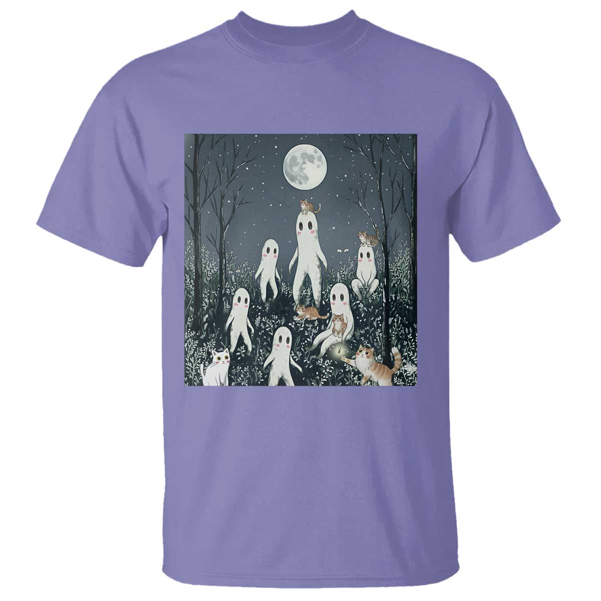 Fresno Nightkittens Nightcrawler T Shirt Funny Horror Cat Cryptid Lover Gift TS12 Violet Print Your Wear