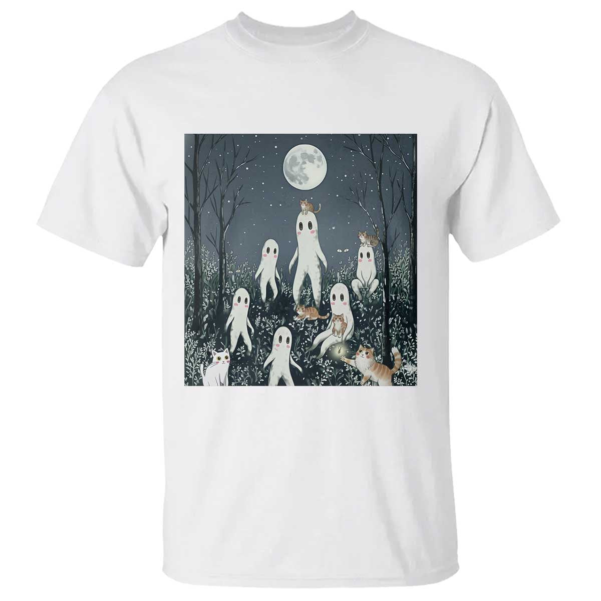 Fresno Nightkittens Nightcrawler T Shirt Funny Horror Cat Cryptid Lover Gift TS12 White Print Your Wear