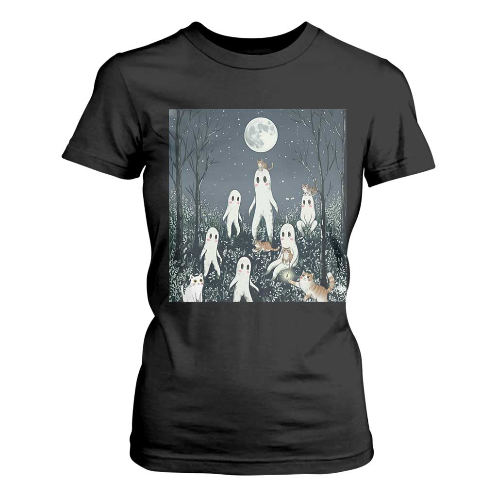 Fresno Nightkittens Nightcrawler T Shirt For Women Funny Horror Cat Cryptid Lover Gift TS12 Black Print Your Wear