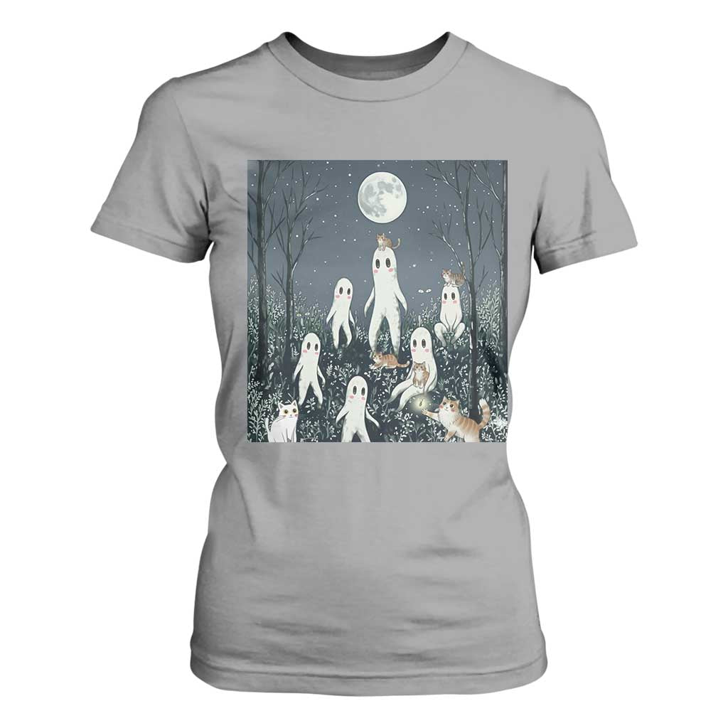 Fresno Nightkittens Nightcrawler T Shirt For Women Funny Horror Cat Cryptid Lover Gift TS12 Sport Gray Print Your Wear