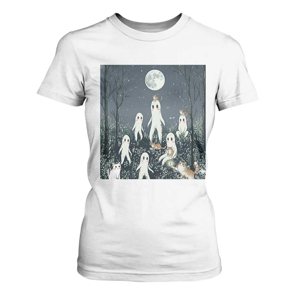 Fresno Nightkittens Nightcrawler T Shirt For Women Funny Horror Cat Cryptid Lover Gift TS12 White Print Your Wear