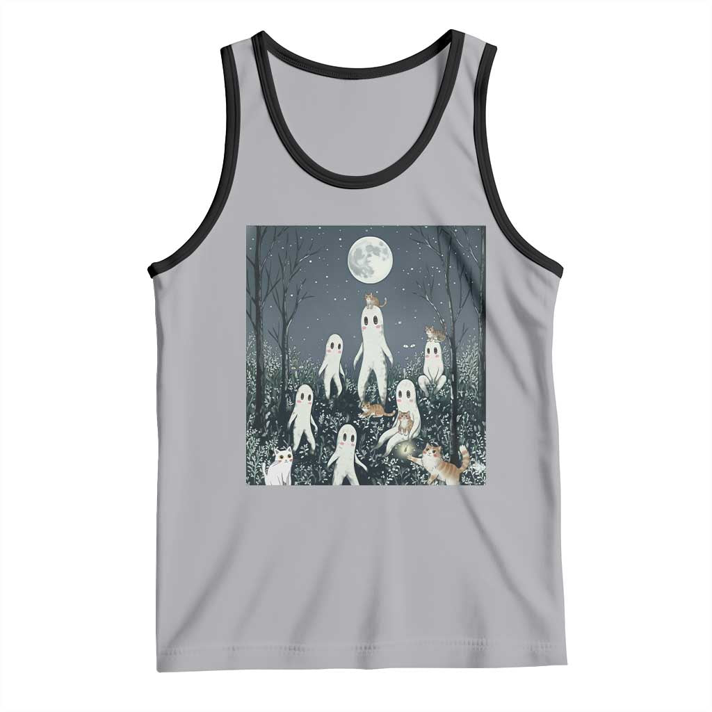 Fresno Nightkittens Nightcrawler Tank Top Funny Horror Cat Cryptid Lover Gift TS12 Athletic Heather Black Print Your Wear