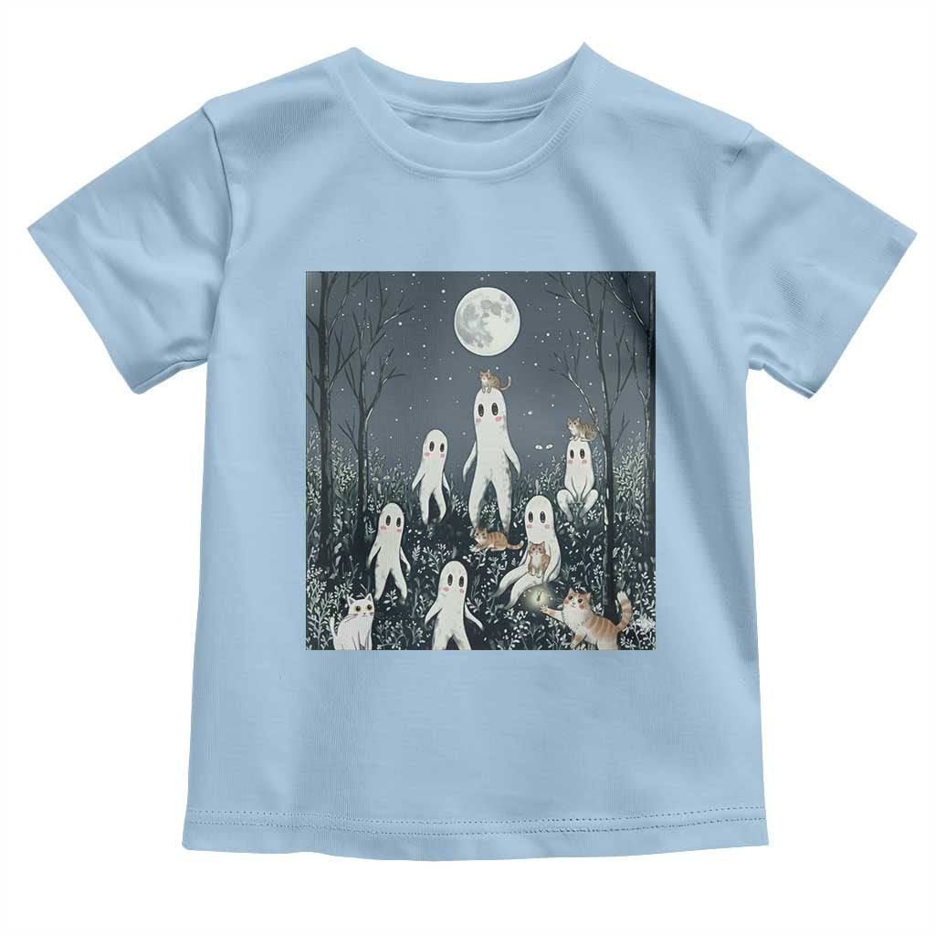 Fresno Nightkittens Nightcrawler Toddler T Shirt Funny Horror Cat Cryptid Lover Gift TS12 Light Blue Print Your Wear