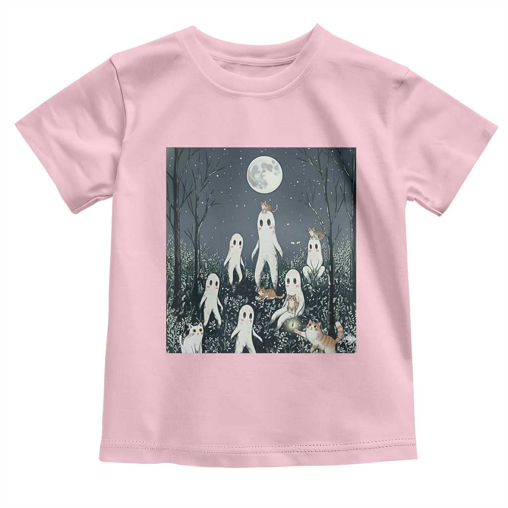 Fresno Nightkittens Nightcrawler Toddler T Shirt Funny Horror Cat Cryptid Lover Gift TS12 Light Pink Print Your Wear