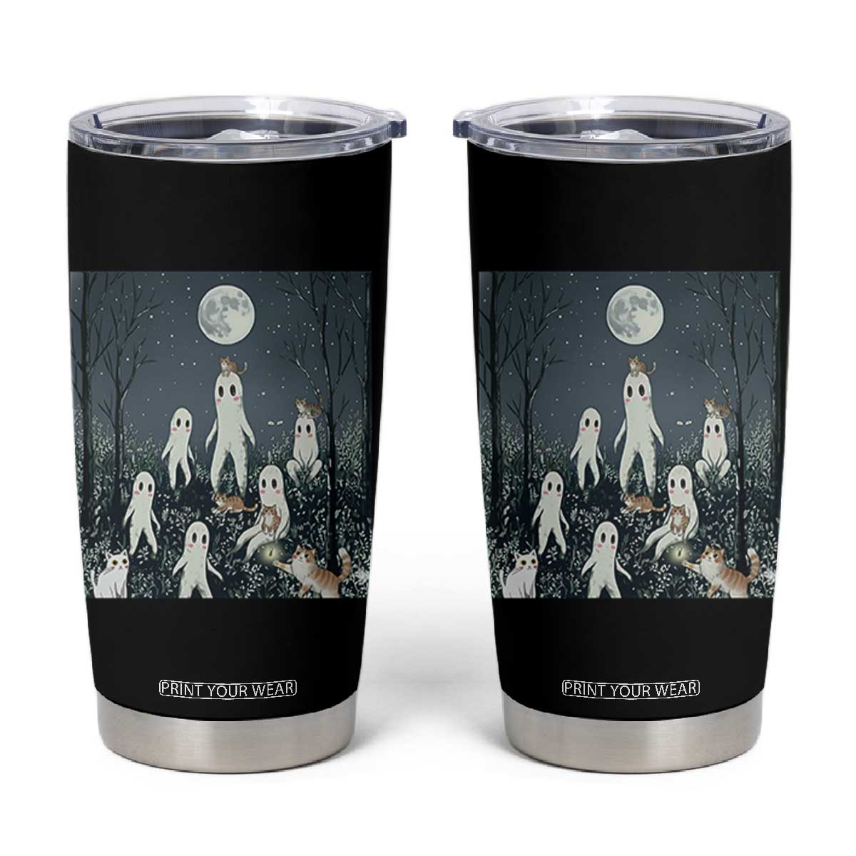 Fresno Nightkittens Nightcrawler Tumbler Cup Funny Horror Cat Cryptid Lover Gift TS12 Black Print Your Wear