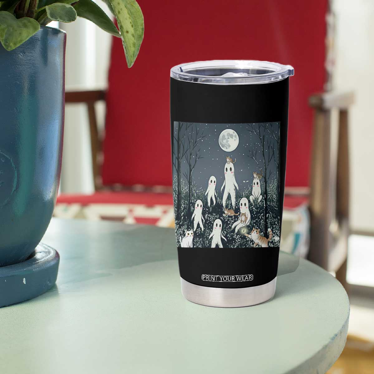 Fresno Nightkittens Nightcrawler Tumbler Cup Funny Horror Cat Cryptid Lover Gift TS12 Print Your Wear