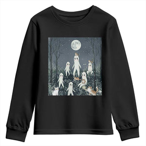Fresno Nightkittens Nightcrawler Youth Sweatshirt Funny Horror Cat Cryptid Lover Gift TS12 Black Print Your Wear