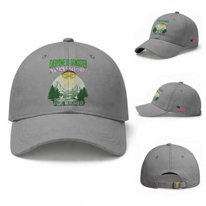 Fresno Nightcrawler Baseball Cap Everyone Is Gangster Til The Pants Start Walkin TS12 Baseball Cap Universal Fit Sport Gray Print Your Wear