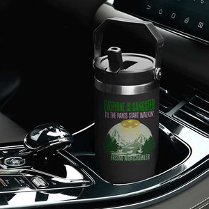 Fresno Nightcrawler Flip Straw Tumbler Everyone Is Gangster Til The Pants Start Walkin TS12 Print Your Wear