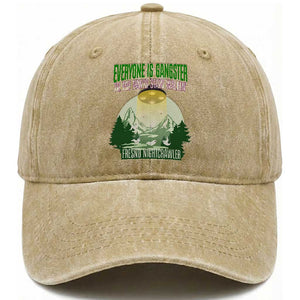 Fresno Nightcrawler Washed Cotton Baseball Cap Everyone Is Gangster Til The Pants Start Walkin TS12 Print Your Wear