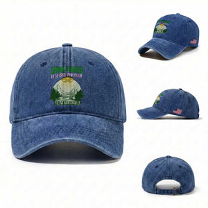 Fresno Nightcrawler Washed Cotton Baseball Cap Everyone Is Gangster Til The Pants Start Walkin TS12 Washed Cap Universal Fit Royal Blue Print Your Wear