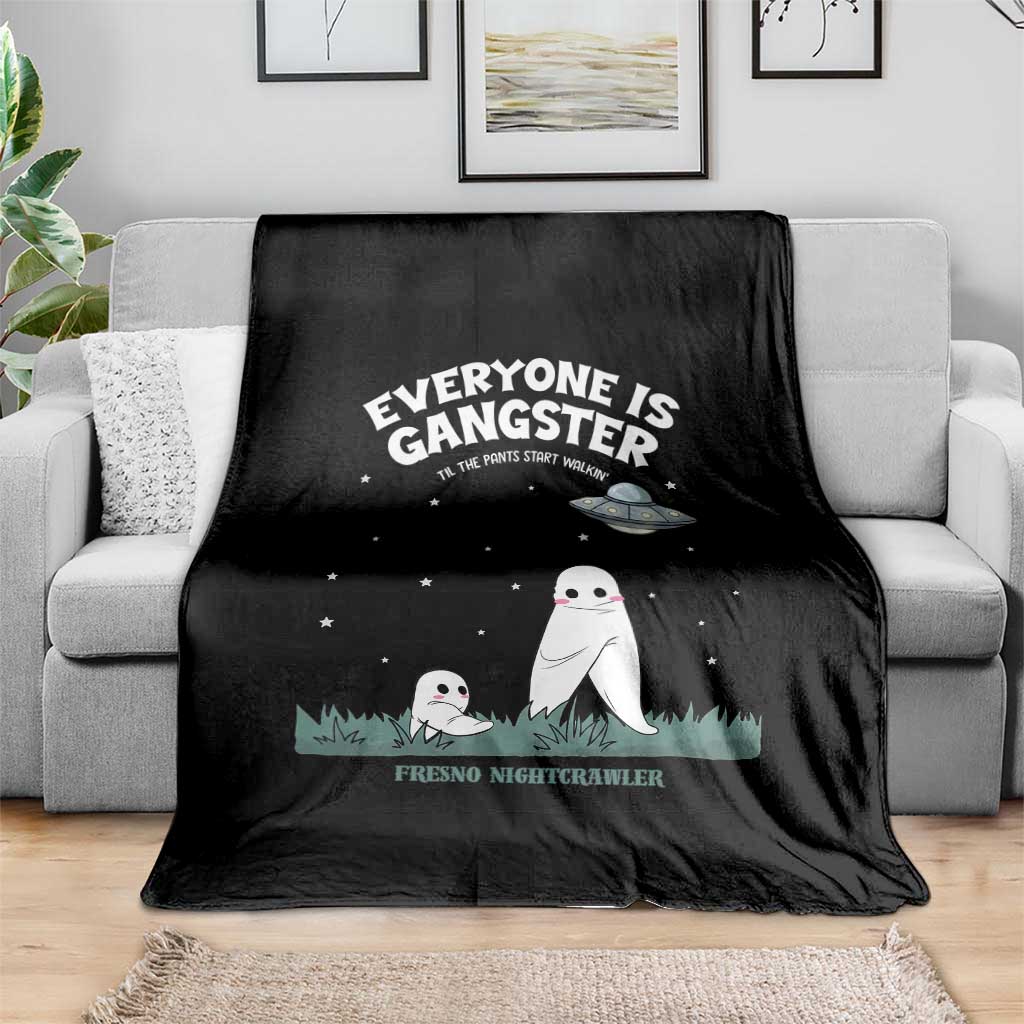 Gangster Til The Pants Start Walkin Nightcrawler Throw Blanket Funny Cryptid Hunter TS12 Print Your Wear