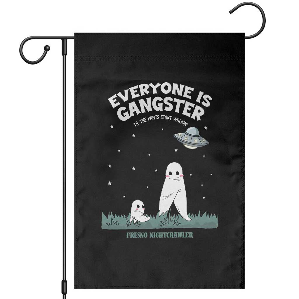 Gangster Til The Pants Start Walkin Nightcrawler Garden Flag Funny Cryptid Hunter TS12 Black Print Your Wear