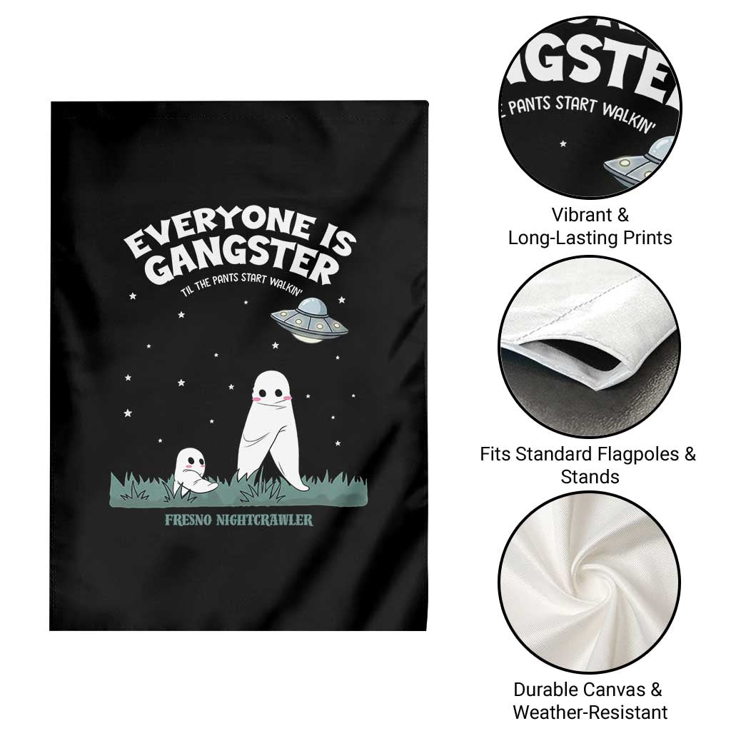 Gangster Til The Pants Start Walkin Nightcrawler Garden Flag Funny Cryptid Hunter TS12 Print Your Wear