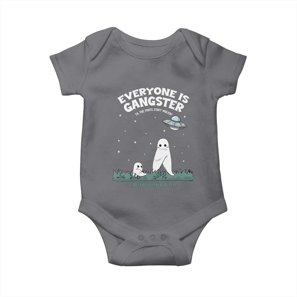 Gangster Til The Pants Start Walkin Nightcrawler Baby Onesie Funny Cryptid Hunter TS12 Charcoal Print Your Wear