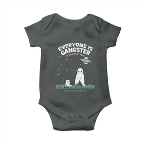 Gangster Til The Pants Start Walkin Nightcrawler Baby Onesie Funny Cryptid Hunter TS12 Dark Heather Print Your Wear
