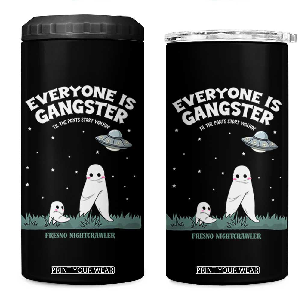 Gangster Til The Pants Start Walkin Nightcrawler 4 in 1 Can Cooler Tumbler Funny Cryptid Hunter TS12 One Size: 16 oz Black Print Your Wear