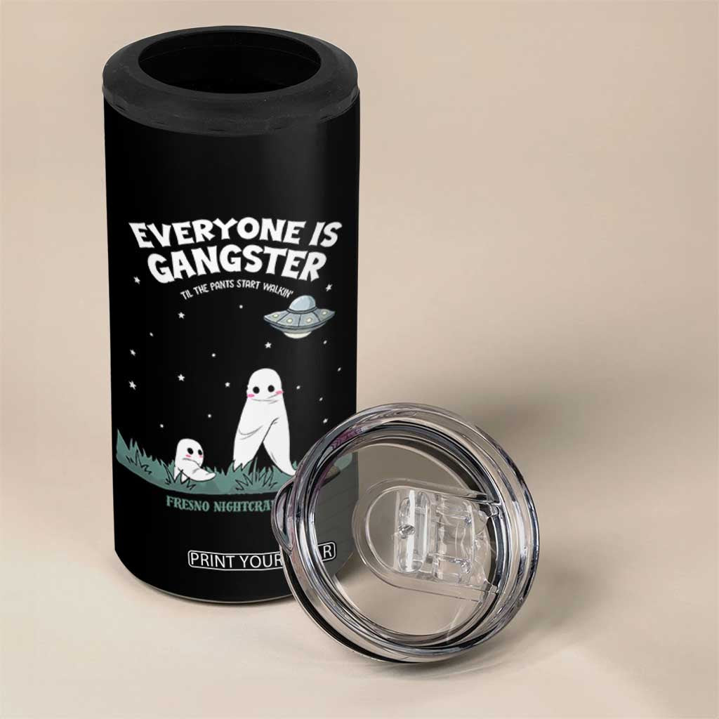 Gangster Til The Pants Start Walkin Nightcrawler 4 in 1 Can Cooler Tumbler Funny Cryptid Hunter TS12 Print Your Wear